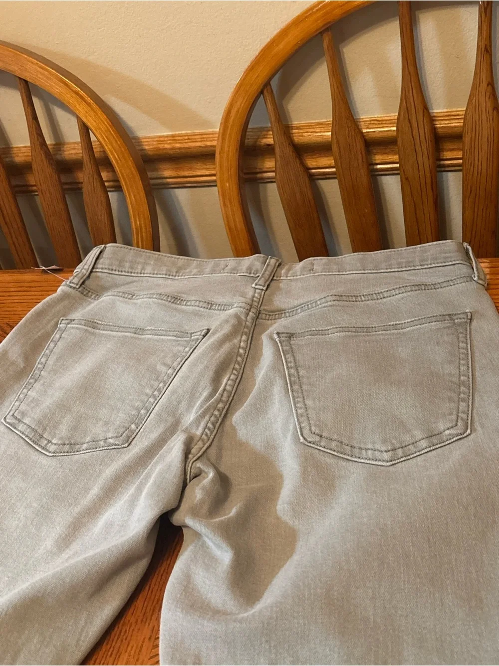 Old Navy 360 Stretch Slim Jeans Mens 32x30 Light Gray Comfort Waist Denim NWT